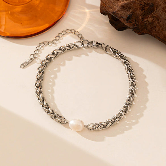 Wholesale Women's Geometric Stainless Steel Electroplated Bracelet Jewelry