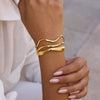 Wholesale Women's Geometric Stainless Steel Electroplated Bracelet Jewelry