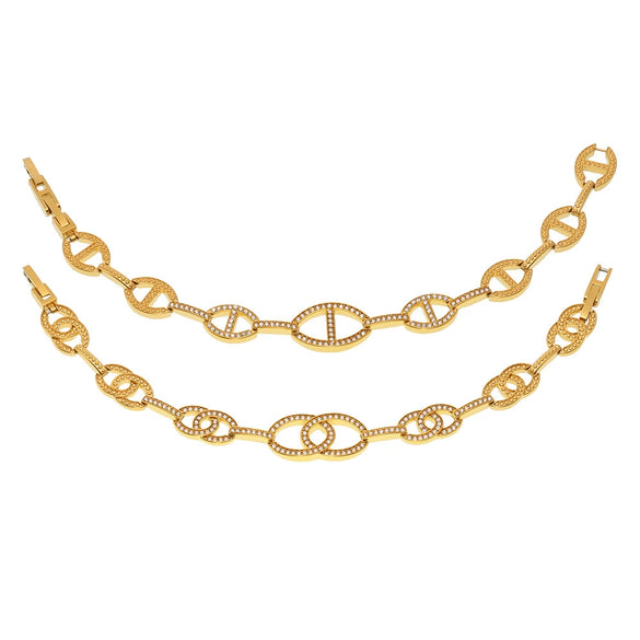 Wholesale Women's Geometric Stainless Steel Electroplated Bracelet Jewelry