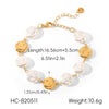 Wholesale Women's Geometric Stainless Steel Electroplated Bracelet Jewelry