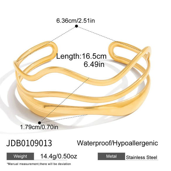 Wholesale Women's Geometric Stainless Steel Electroplated Bracelet Jewelry