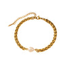 Wholesale Women's Geometric Stainless Steel Electroplated Bracelet Jewelry