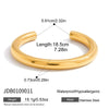 Wholesale Women's Geometric Stainless Steel Electroplated Bracelet Jewelry