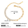 Wholesale Women's Geometric Stainless Steel Electroplated Bracelet Jewelry