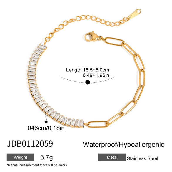 Wholesale Women's Geometric Stainless Steel Electroplated Bracelet Jewelry