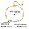 Wholesale Women's Geometric Stainless Steel Electroplated Bracelet Light Luxury Niche Stackable Jewelry