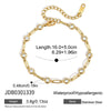 Wholesale Women's Geometric Stainless Steel Electroplated Bracelet Light Luxury Niche Stackable Jewelry