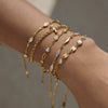 Wholesale Women's Geometric Stainless Steel Electroplated Bracelet Light Luxury Niche Stackable Jewelry