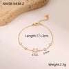 Wholesale Women's Geometric Stainless Steel Electroplated Bracelet Minimalist Light Luxury Hand Jewelry