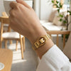 Wholesale Women's Geometric Stainless Steel Electroplated Bracelet With Magnetic Clasp