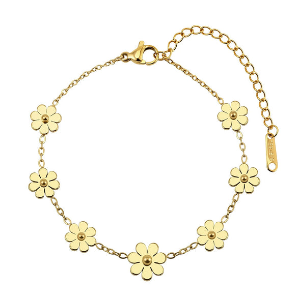 Wholesale Women's Geometric Stainless Steel Electroplated Bracelet With Original Design