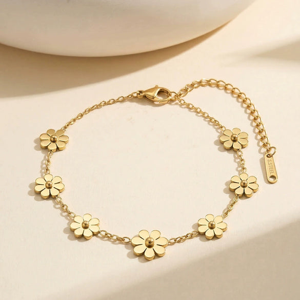 Wholesale Women's Geometric Stainless Steel Electroplated Bracelet With Original Design