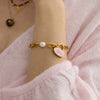 Wholesale Women's Geometric Stainless Steel Electroplated Bracelet With Original Design