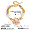 Wholesale Women's Geometric Stainless Steel Electroplated Bracelet With Original Design