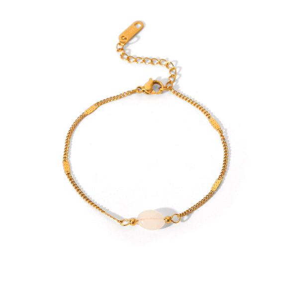 Wholesale Women's Geometric Stainless Steel Electroplated Bracelet