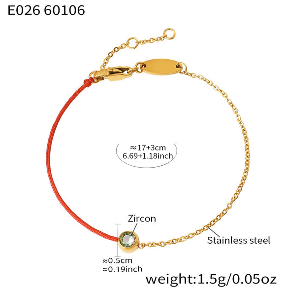 Wholesale Women's Geometric Stainless Steel Electroplated Bracelet