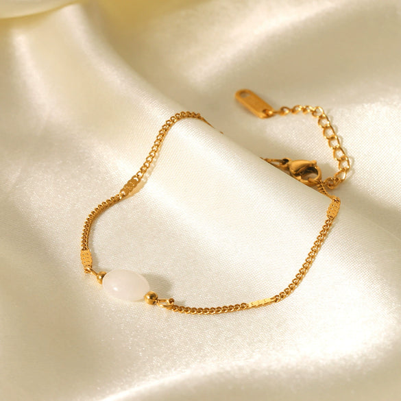Wholesale Women's Geometric Stainless Steel Electroplated Bracelet