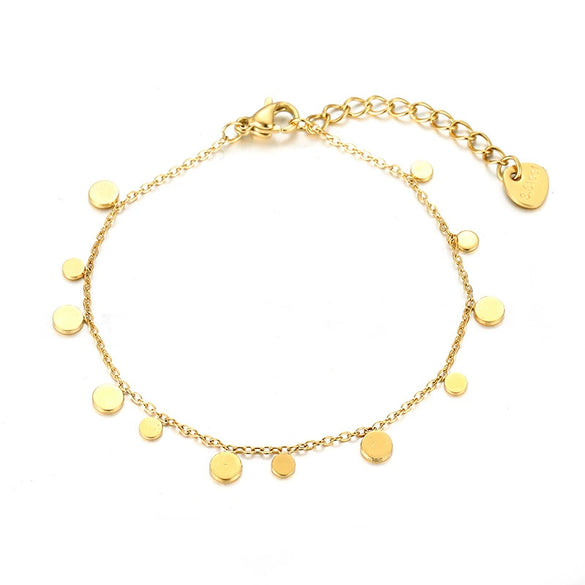 Wholesale Women's Geometric Stainless Steel Electroplated Bracelet