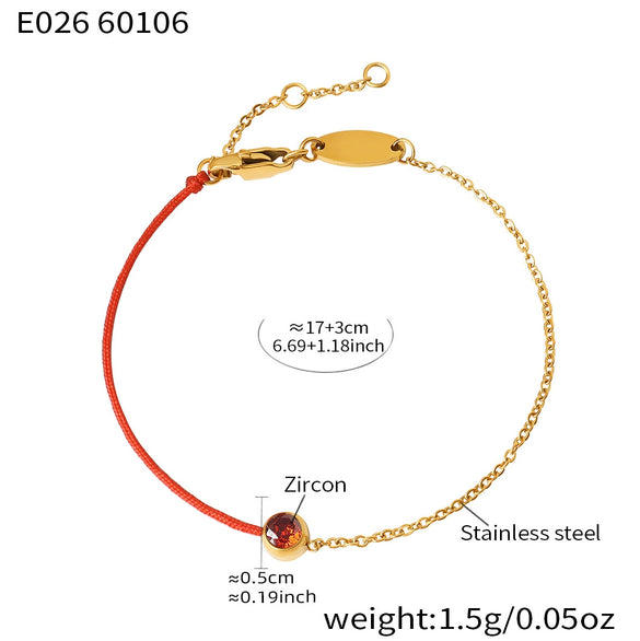 Wholesale Women's Geometric Stainless Steel Electroplated Bracelet