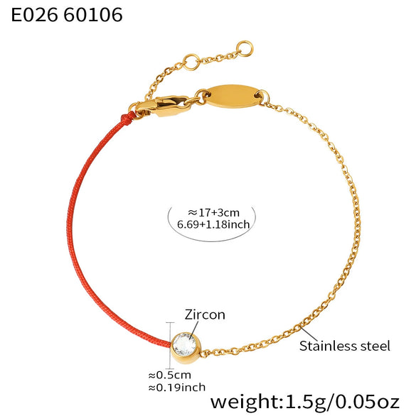 Wholesale Women's Geometric Stainless Steel Electroplated Bracelet