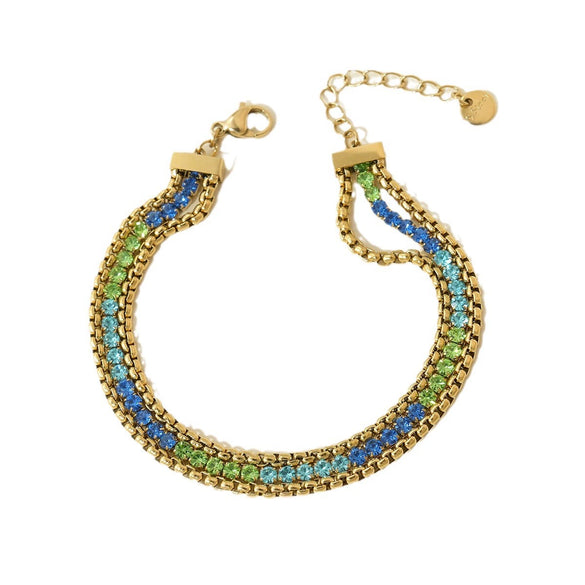 Wholesale Women's Geometric Stainless Steel Electroplated Bracelets