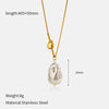 Wholesale Women's Geometric Stainless Steel Electroplated Clavicle Chain Necklace