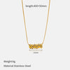 Wholesale Women's Geometric Stainless Steel Electroplated Clavicle Chain Necklace