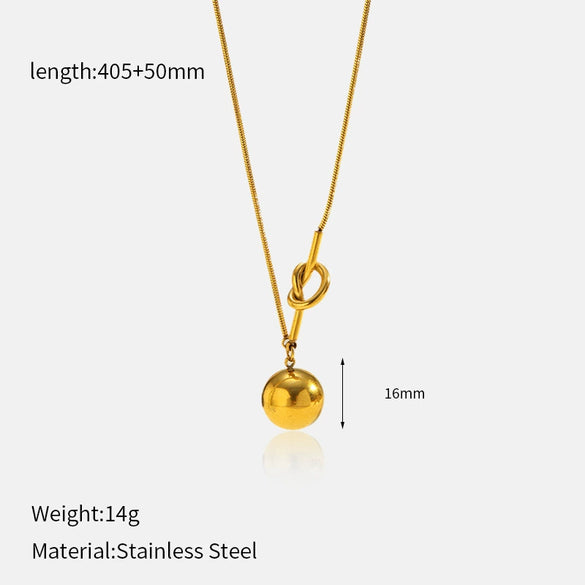 Wholesale Women's Geometric Stainless Steel Electroplated Clavicle Chain Necklace