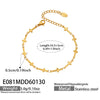Wholesale Women's Geometric Stainless Steel Electroplated Cross Chain Bracelet Light Luxury Minimalist Fashion Jewelry