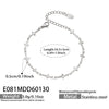 Wholesale Women's Geometric Stainless Steel Electroplated Cross Chain Bracelet Light Luxury Minimalist Fashion Jewelry