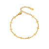 Wholesale Women's Geometric Stainless Steel Electroplated Cross Chain Bracelet Light Luxury Minimalist Fashion Jewelry