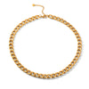 Wholesale Women's Geometric Stainless Steel Electroplated Cuban Chain Necklace And Bracelet Jewelry
