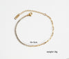 Wholesale Women's Geometric Stainless Steel Electroplated Diamondencrusted Bracelet