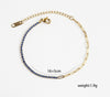 Wholesale Women's Geometric Stainless Steel Electroplated Diamondencrusted Bracelet