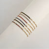 Wholesale Women's Geometric Stainless Steel Electroplated Diamondencrusted Bracelet