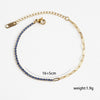 Wholesale Women's Geometric Stainless Steel Electroplated Diamondencrusted Bracelet