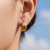 Wholesale Women's Geometric Stainless Steel Electroplated Diamondshaped Earrings With Niche Style