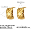 Wholesale Women's Geometric Stainless Steel Electroplated Diamondshaped Earrings With Niche Style
