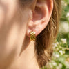 Wholesale Women's Geometric Stainless Steel Electroplated Diamondshaped Earrings With Niche Style