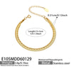 Wholesale Women's Geometric Stainless Steel Electroplated Doublelayer Stacked Bracelet Jewelry