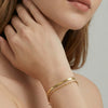 Wholesale Women's Geometric Stainless Steel Electroplated Doublelayer Stacked Bracelet Jewelry