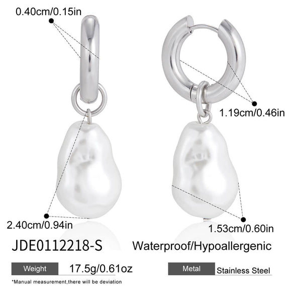 Wholesale Women's Geometric Stainless Steel Electroplated Ear Clips Jewelry
