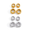 Wholesale Women's Geometric Stainless Steel Electroplated Ear Clips Jewelry