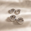 Wholesale Women's Geometric Stainless Steel Electroplated Ear Clips Jewelry