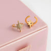 Wholesale Women's Geometric Stainless Steel Electroplated Earrings And Ear Clips Casual Style
