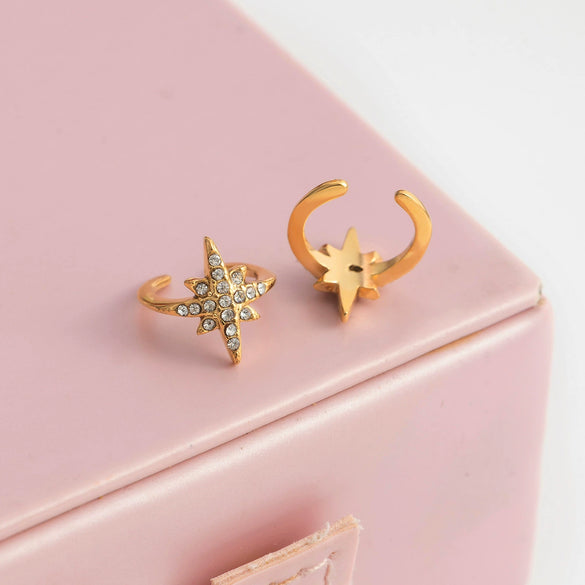 Wholesale Women's Geometric Stainless Steel Electroplated Earrings And Ear Clips Casual Style