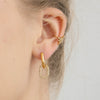 Wholesale Women's Geometric Stainless Steel Electroplated Earrings And Ear Clips Casual Style