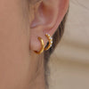 Wholesale Women's Geometric Stainless Steel Electroplated Earrings And Ear Clips Niche Design