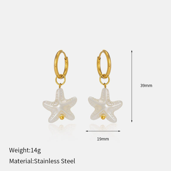 Wholesale Women's Geometric Stainless Steel Electroplated Earrings In Fairy Style
