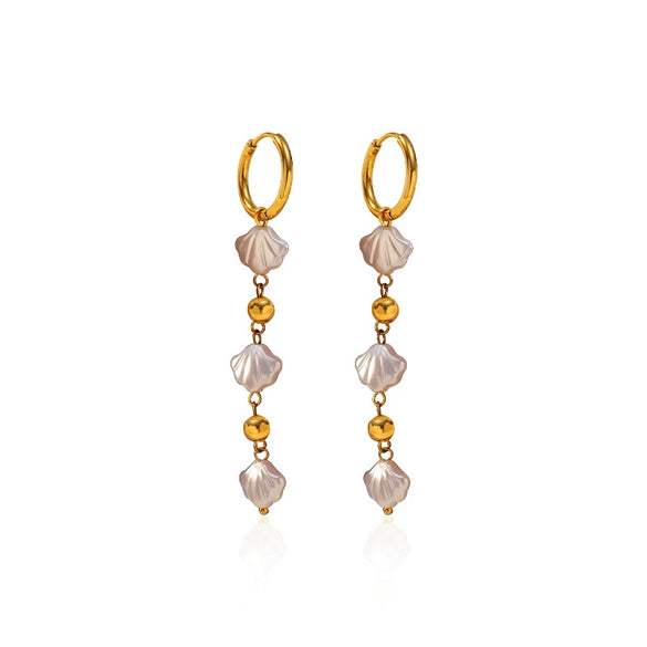 Wholesale Women's Geometric Stainless Steel Electroplated Earrings In Fairy Style